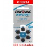 Pilas implante coclear Rayovac AE675 - 300 uds. Implante coclear