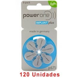 Pack ahorro Powerone P675 IMPLANT PLUS - Venta de pilas implante coclear