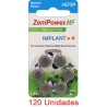 Pack 120 Pilas Zenipower: 2 Paquetes de 60 pilas implante coclear