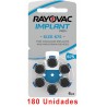 Pilas implante coclear Rayovac AE675 - 180 uds. Implante coclear