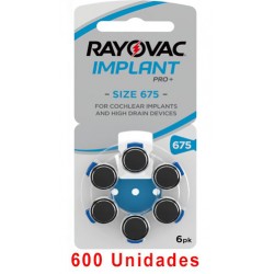 Rayovac AE675 - 600 uds. Implante coclear