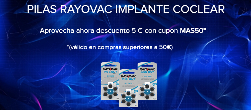Pilas para implante coclear y audífonos